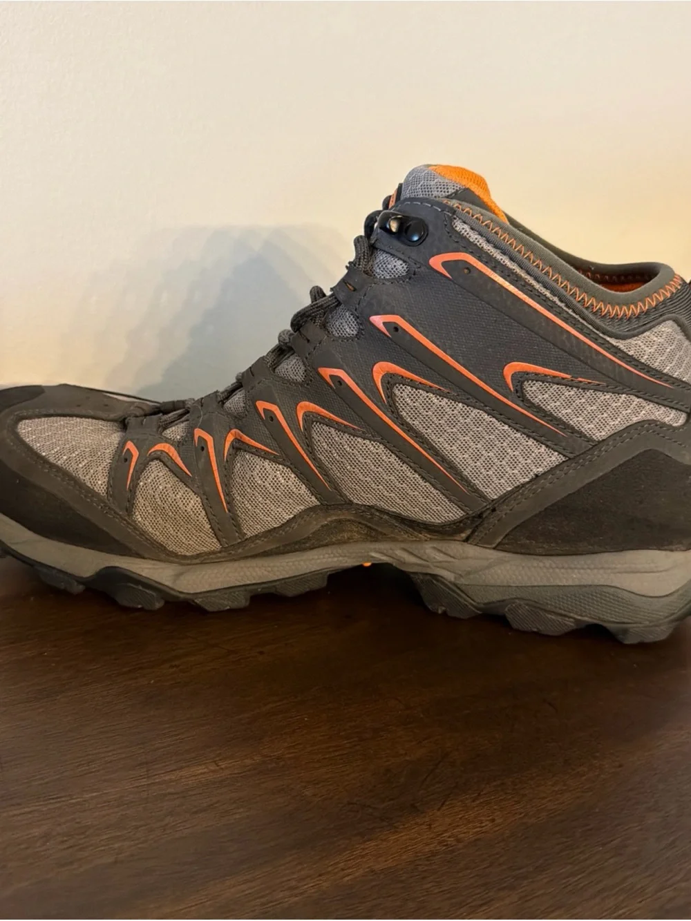 Oboz Scapegoat Mid Hiking Boots Men's 13 Gray Orange Trail Shoes